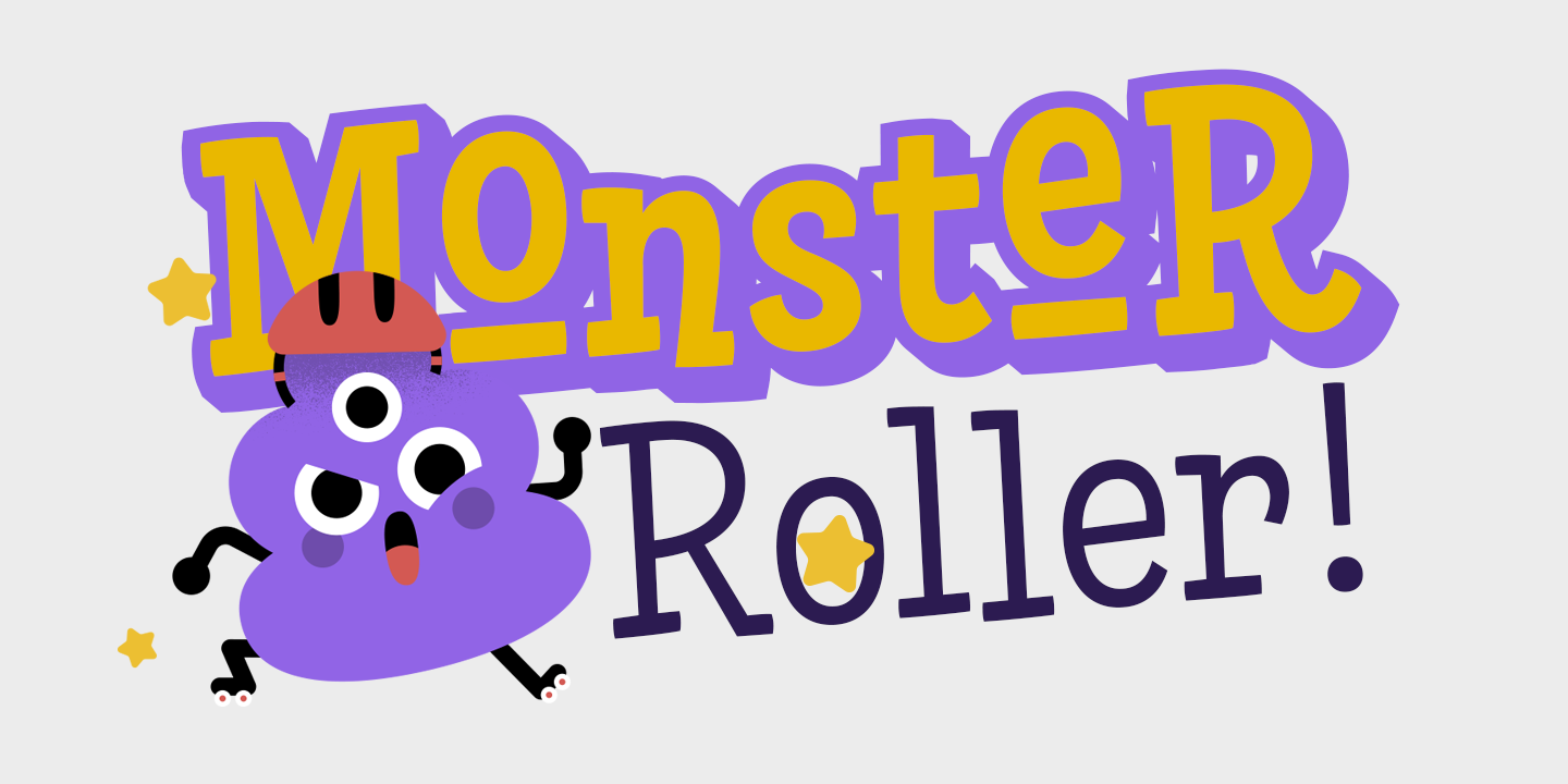 Ejemplo de fuente Skippie Monster Halloween